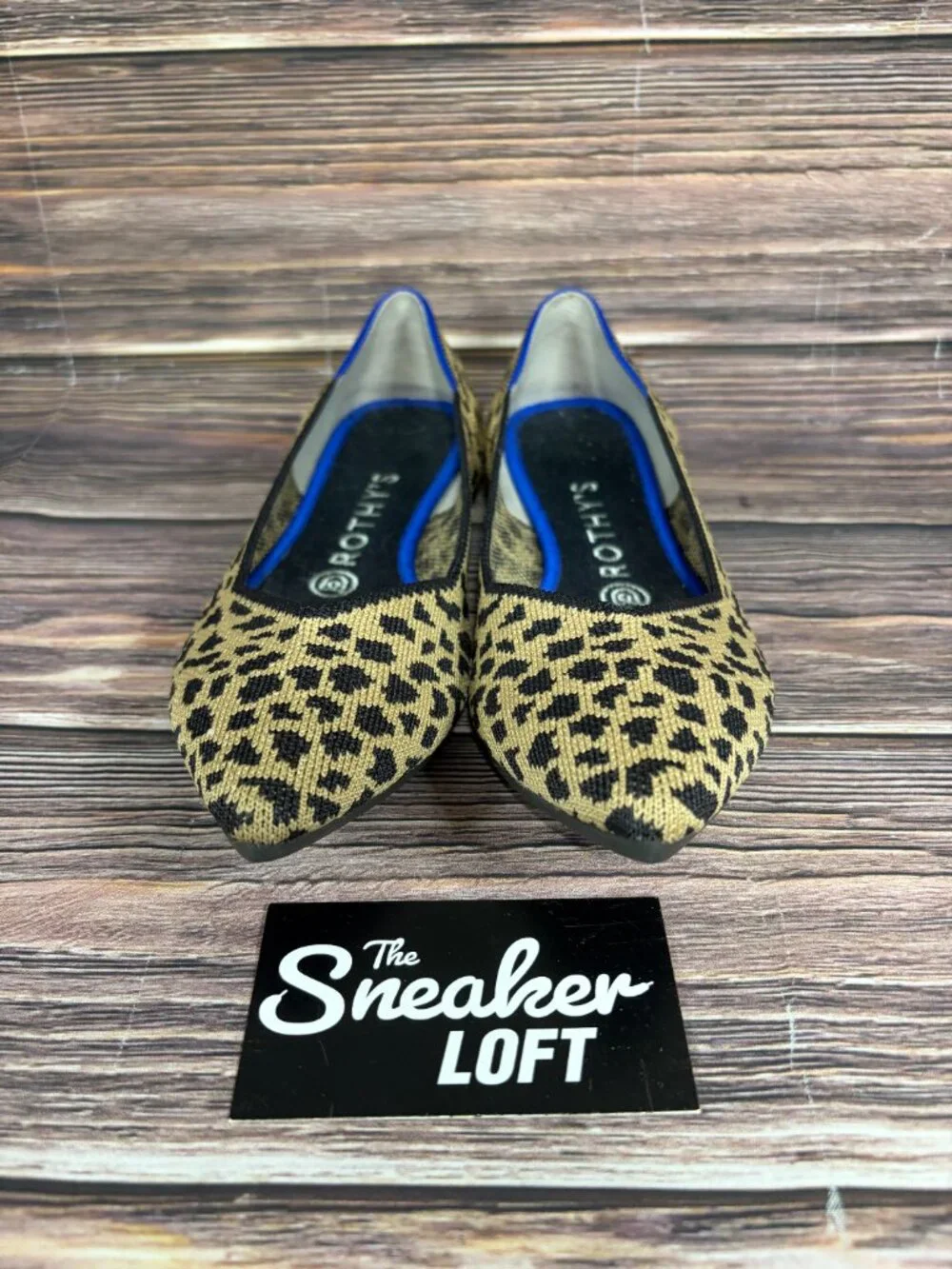 Rothy's The‎ Point Ballet Flats Leopard Print Women's Slip On Shoes Size 8